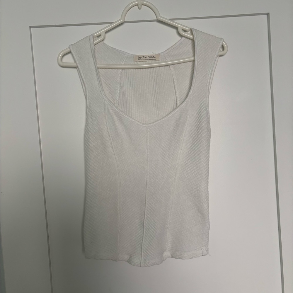 White Sleeveless Top